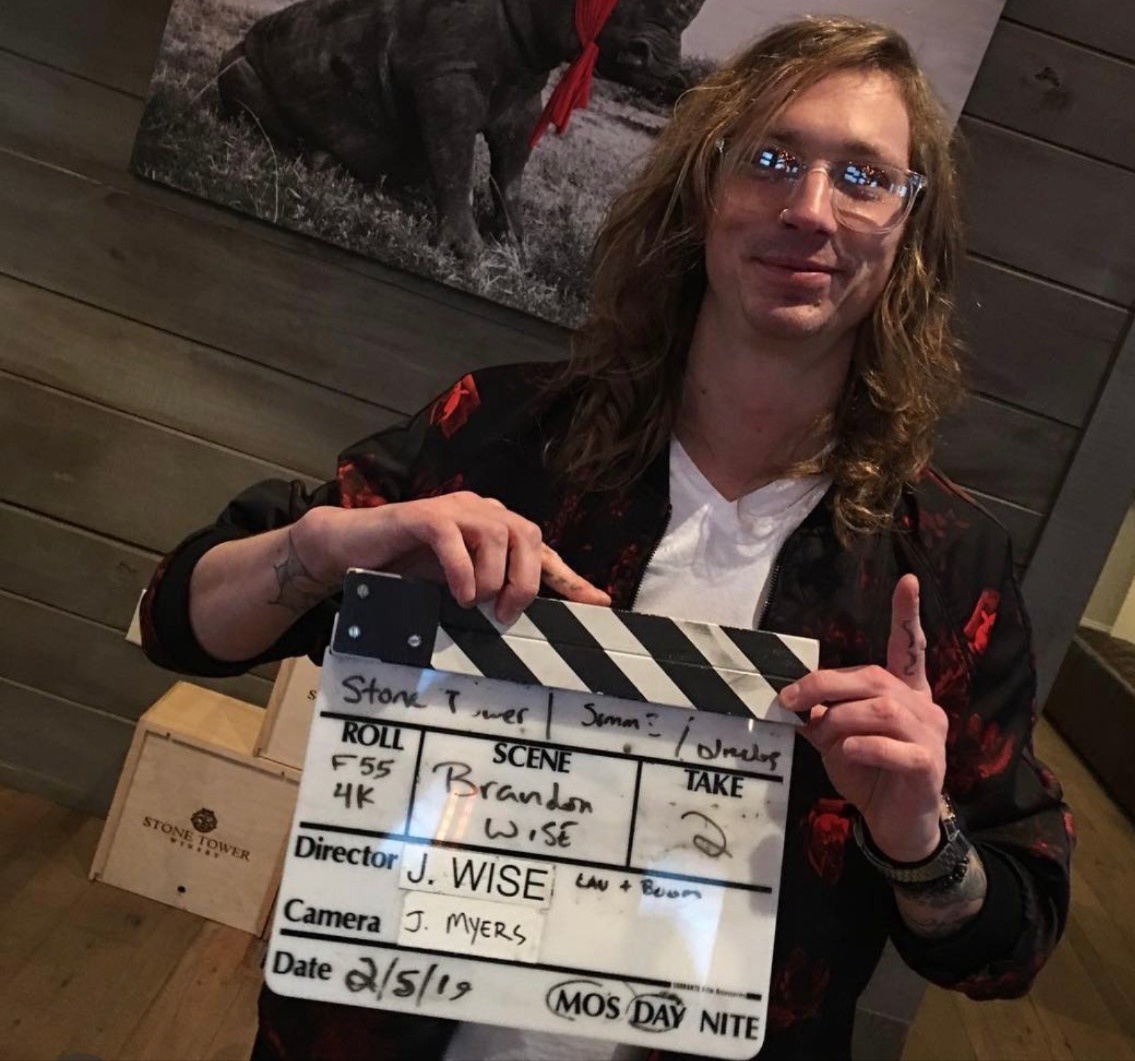 On film set